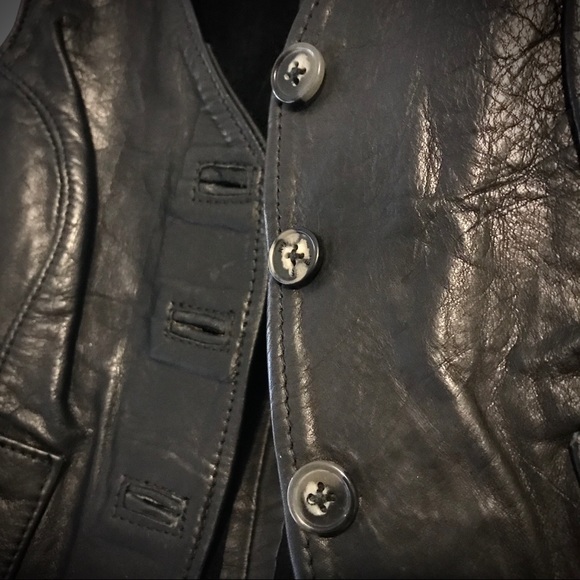 Vintage Genuine Leather Vest - Picture 4 of 10